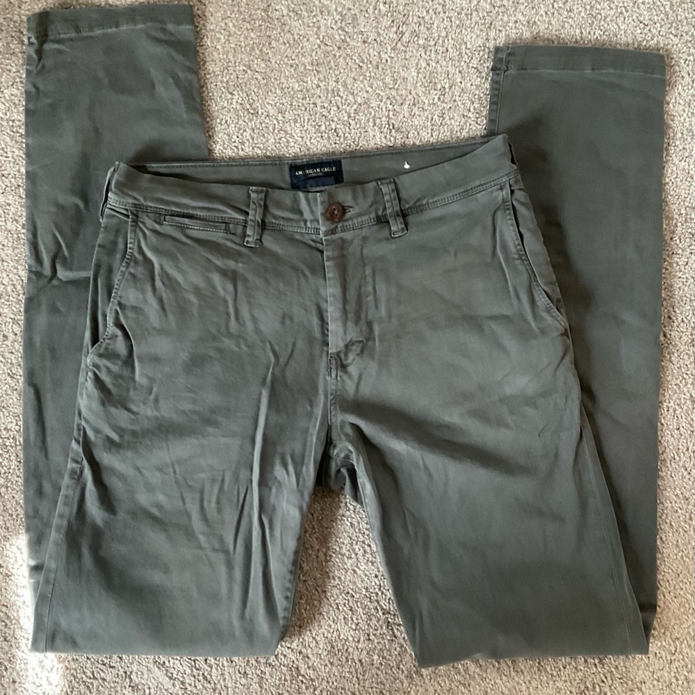American Eagle, Extreme Flex Chino, Slate Gray 30 X36” Great Condition & Color!